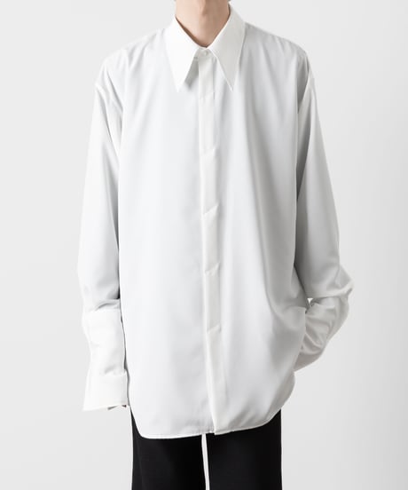 OVERSIZED DOUBLE CUFFS SHIRT/WHITE