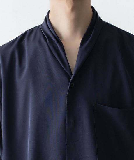 DRAPE COLLAR SHIRTS 61(NAVY)