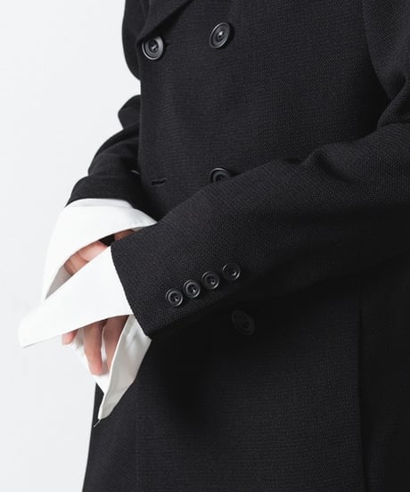 DOUBLE BREASTED TRIXION JACKET/BLACK