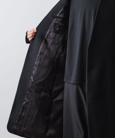 SINGLE CHARME NO-COLLAR COAT/BLACK