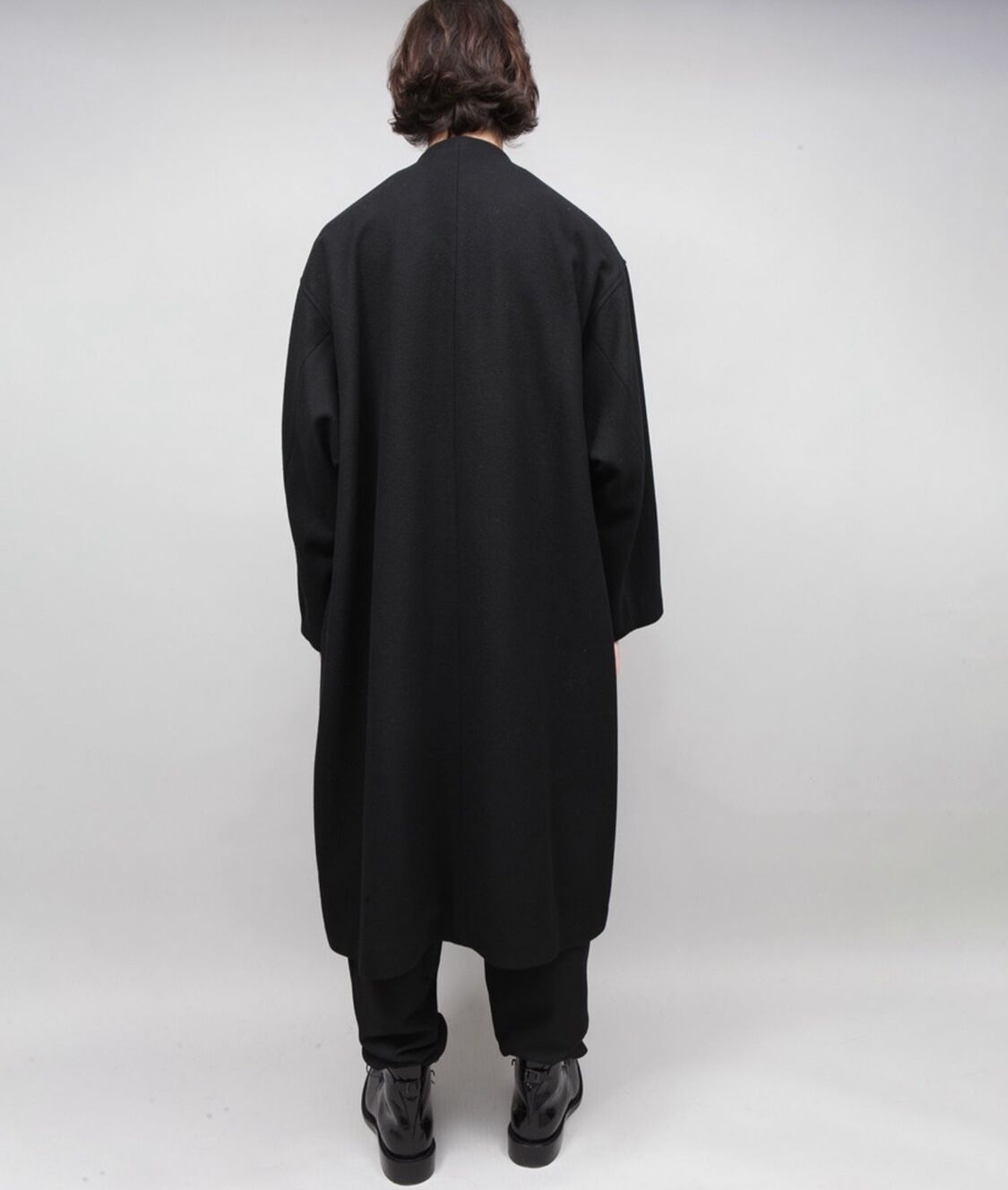 DRAPE COAT/BLACK | ato AOYAMA