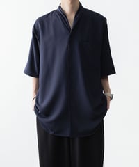 DRAPE COLLAR SHIRTS 61(NAVY)