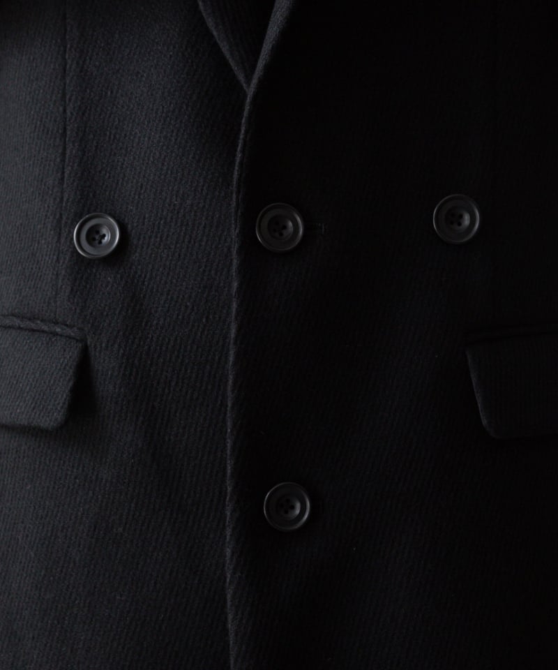 ADJUSTABLE CHESTER COAT/BLACK | ato AOYAMA ADJUSTABLE CHESTER COAT/BLACK | ato AOYAMA