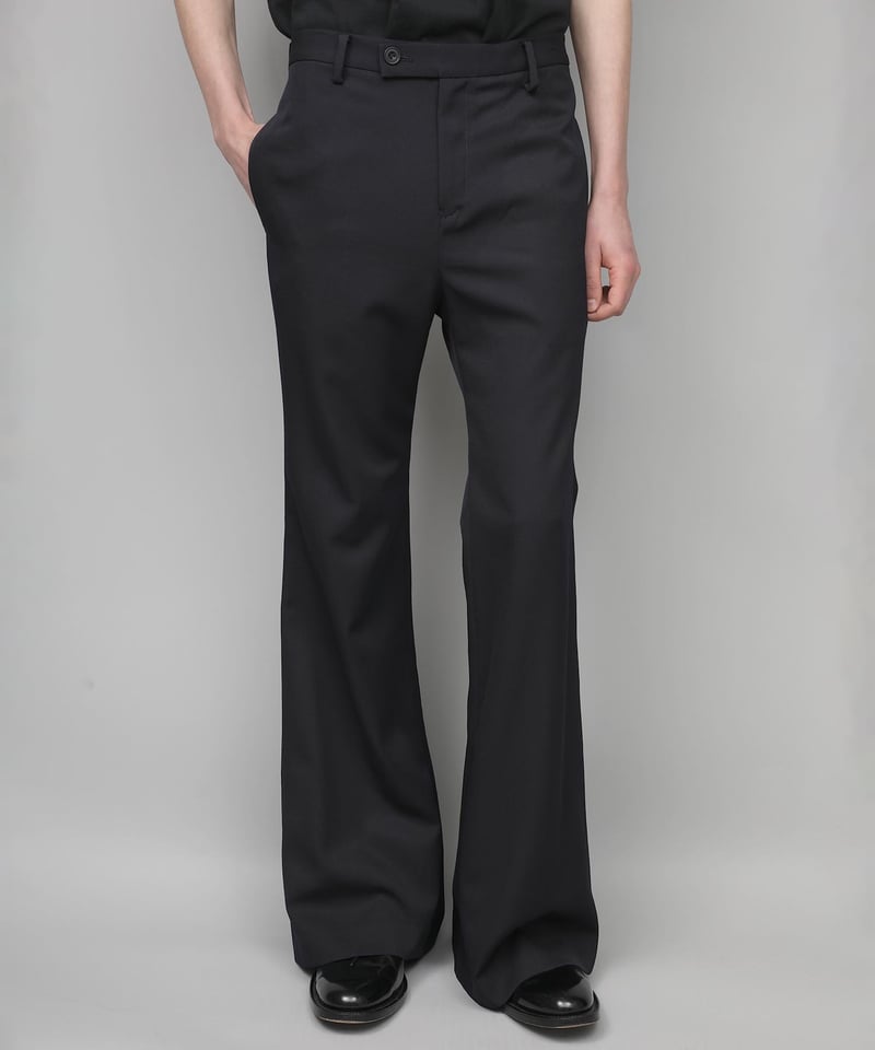 CLASSIC WOOL FLAIR PANTS/NAVY | ato onlinestore