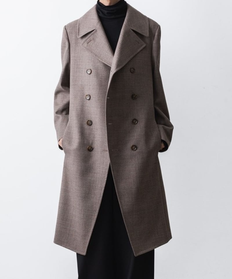 DOUBLE BREASTED COAT/A.BROWN | ato onlinestore