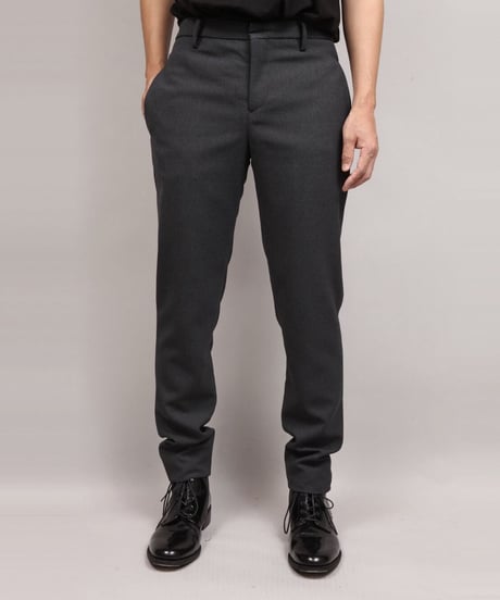 VINTAGE WOOL TAPERED PANTS/D.GRAY