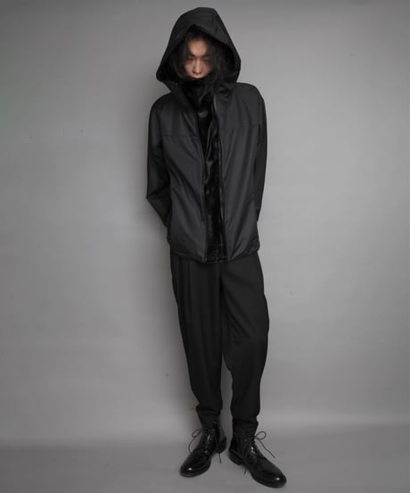 HOOD NYLON BLOUSON/BLACK