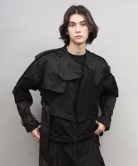 TRENCH BLOUSON/BLACK