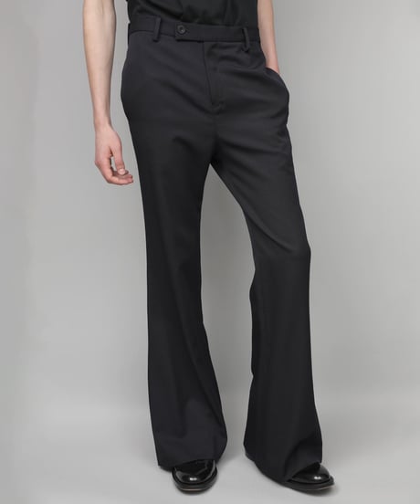 CLASSIC WOOL FLAIR PANTS/NAVY