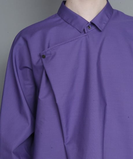 TC BROAD DRAPE SHIRT/PURPLE