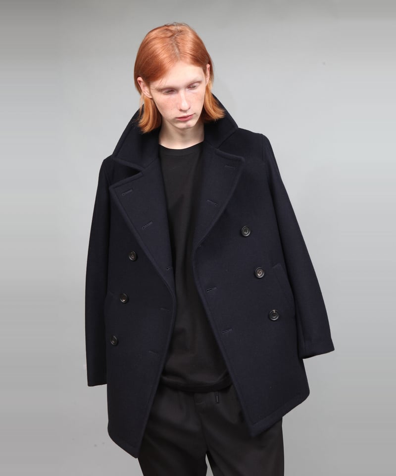 RAMUMERUTON PEA COAT/NAVY | ato AOYAMA