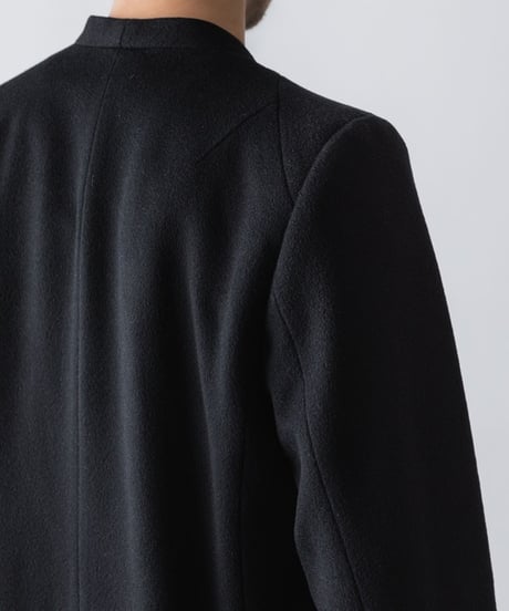 SINGLE CHARME NO-COLLAR COAT/BLACK