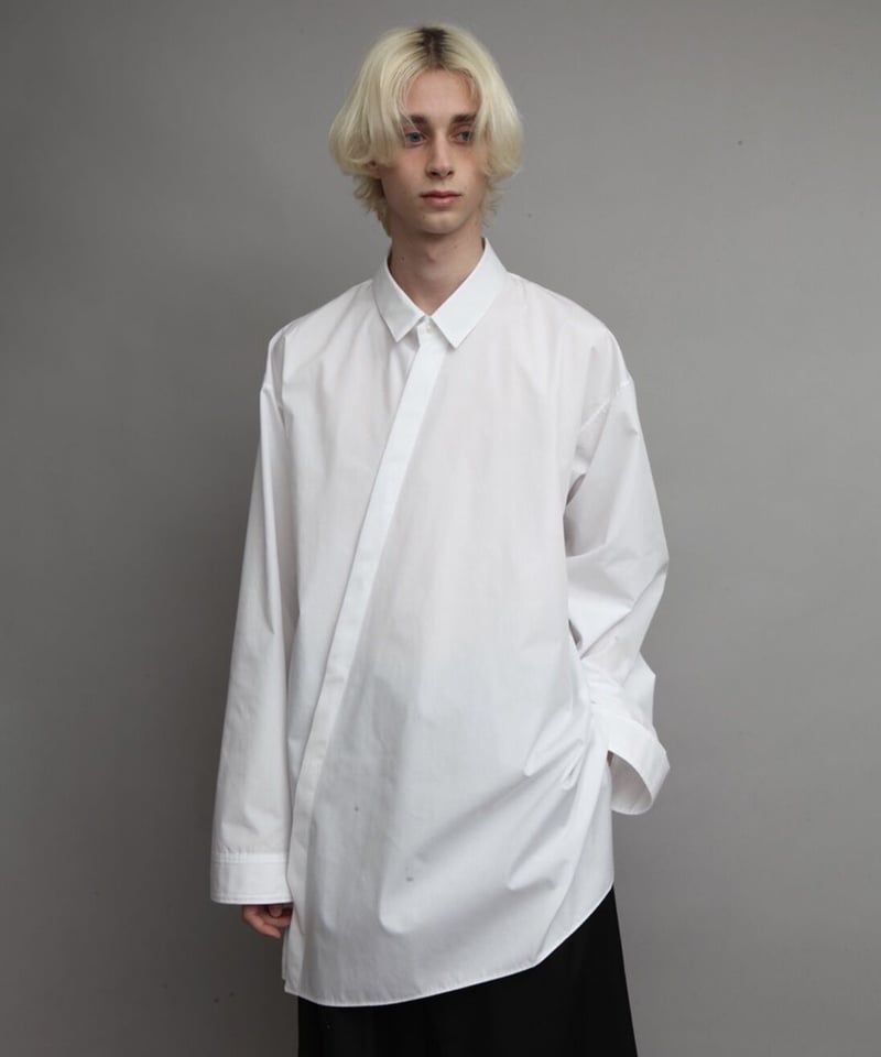 COLUMN♡アシンメトリーシャツ　超美品 アシンメトリーカラー ブルゾン cb-3 chw1467-ファッション通販