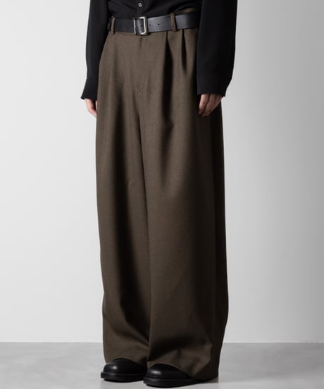 LANATEC WIDE PANTS / KHAKI