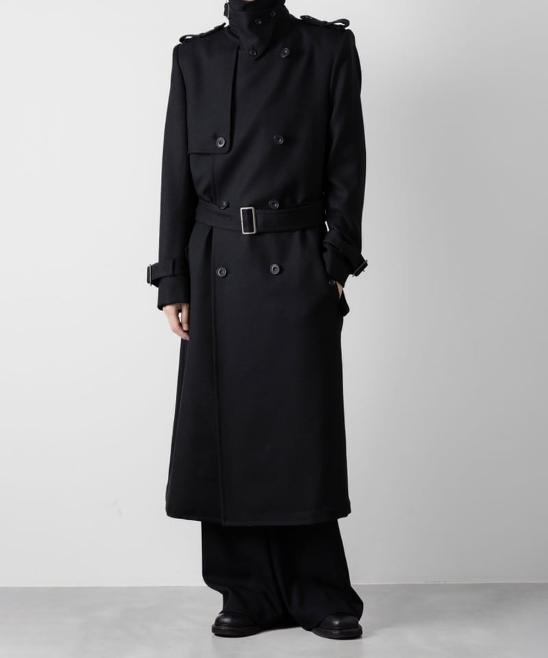 16AW 平和の甲冑 ポリ縮絨 美味しくっ 切替トレンチコート XS PR-C002