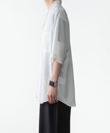 DRAPE COLLAR SHIRTS 09(WHT)