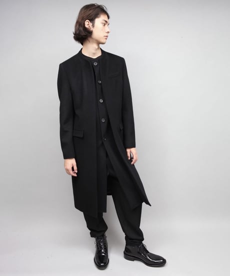 LAYERED COAT/BLACK