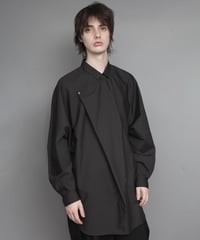 TC BROAD DRAPE SHIRT/BLACK