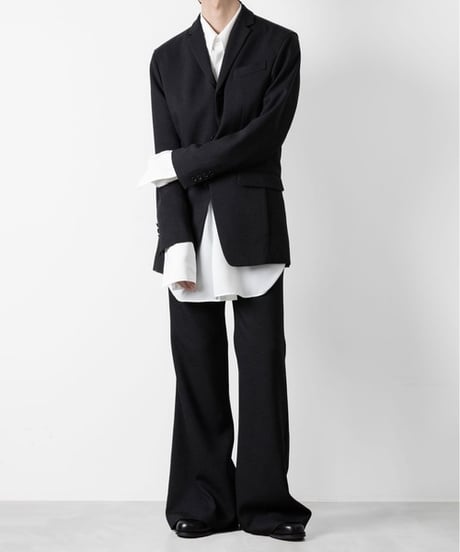 SLUB TWEED JACKET/BLACK