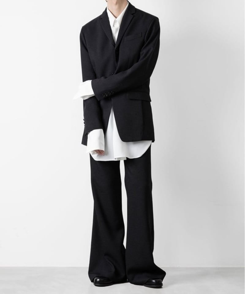 SLUB TWEED JACKET/BLACK | ato AOYAMA