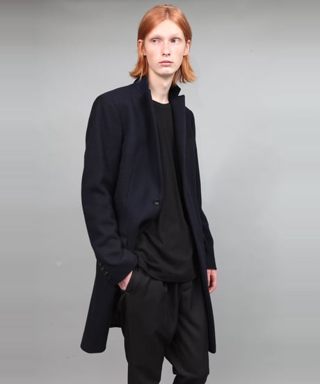 ENGLAND LAMB MELTON CHESTER COAT/NAVY