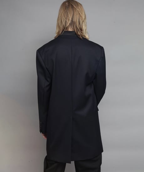 LONG JK WITH SATIN COLLAR/NAVY