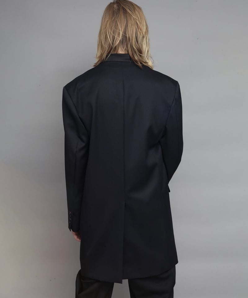 LONG JK WITH SATIN COLLAR/NAVY | ato AOYAMA 
