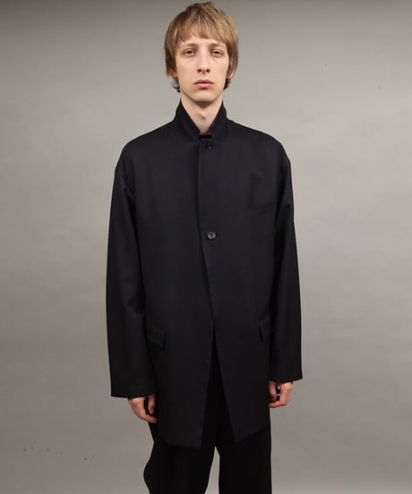 large silhouette jacket/NAVY