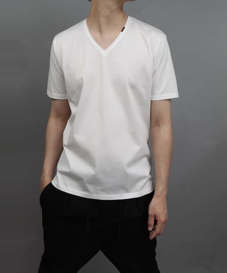 60/2T-CLOTH V-NECK T-SHIRT/WHITE