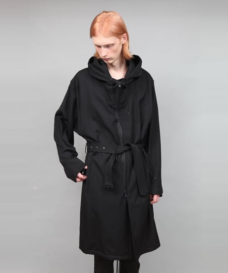 HOODED BLOUSON/BLACK