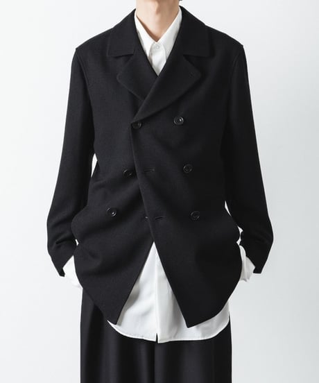 DOUBLE BREASTED TRIXION JACKET/BLACK