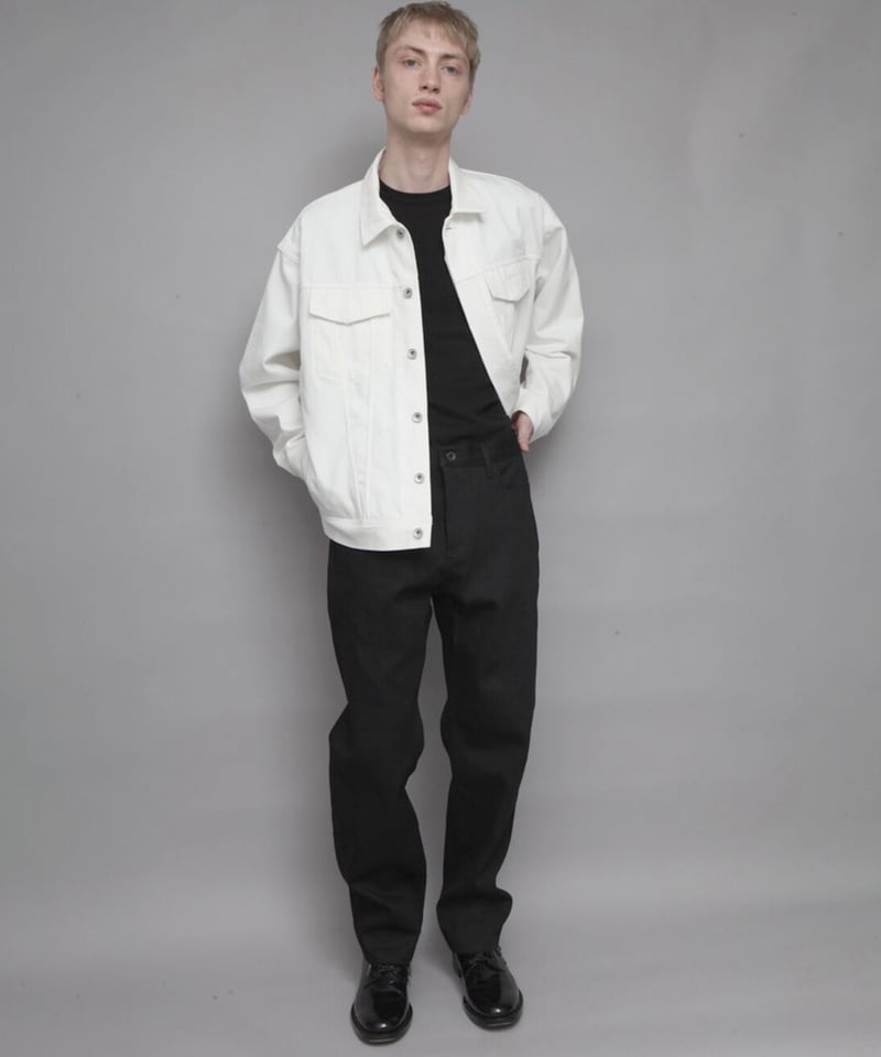 OVERSIZED DENIM JACKET/WHITE | ato AOYAMA