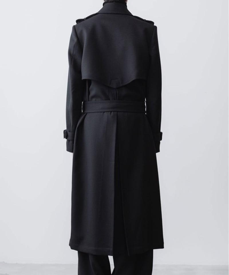 NEW WOOL TRENCH COAT/BLACK | ato AOYAMA