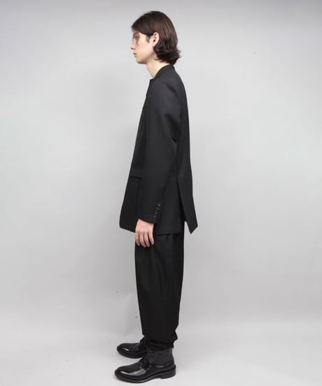 asymmetry double jacket/BLACK