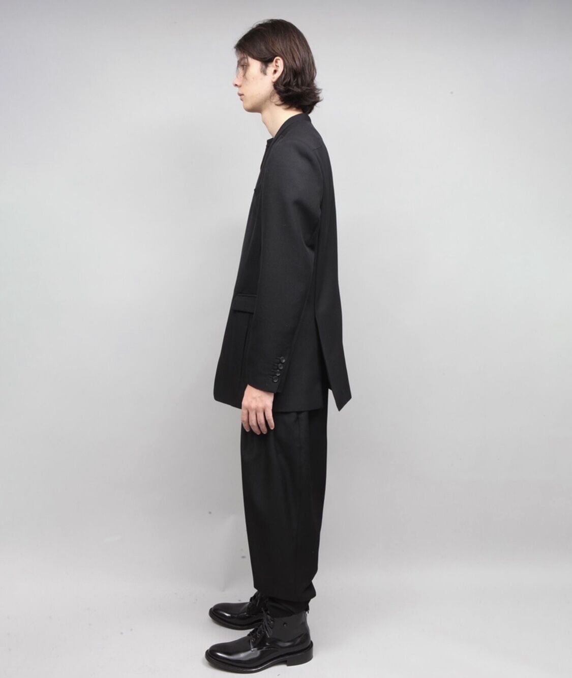 asymmetry double jacket/BLACK | ato AOYAMA