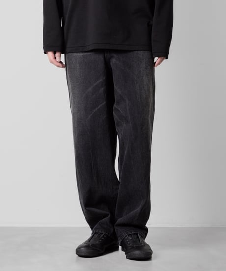 WASHED WIDE 14oz DENIM