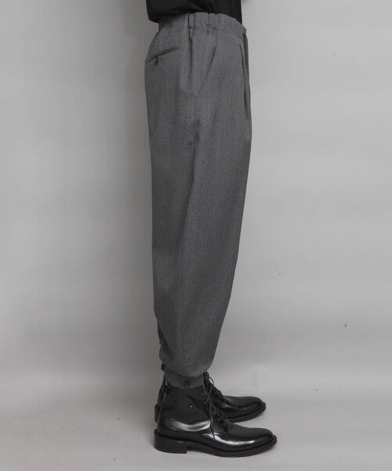 HARUTO WOOL CUFFS PANTS/C.GRAY | ato AOYAMA