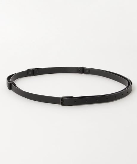 COWHIDE DOUBLE BELT/BLACK