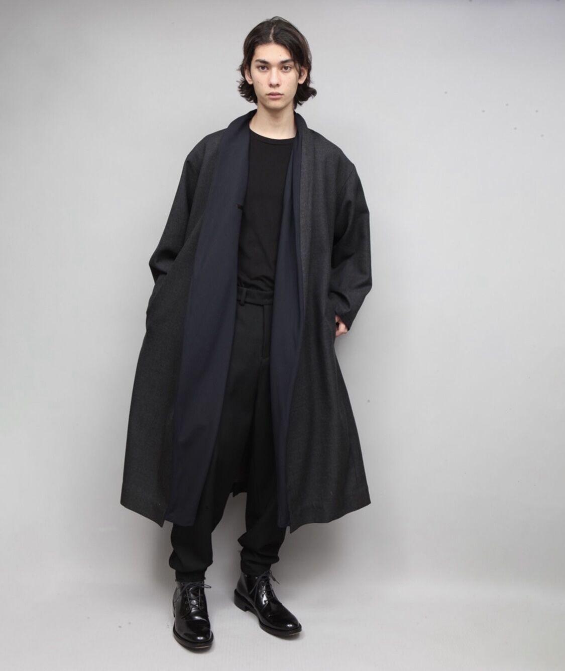 shawl collar coat/C.GRAY | ato AOYAMA