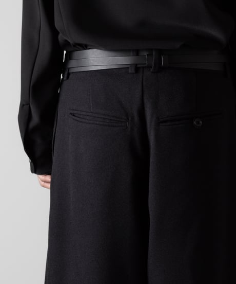 COWHIDE DOUBOLE BELT/BLACK