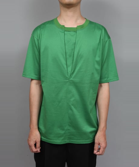 BOX PLEATS T-SHIR/GREEN