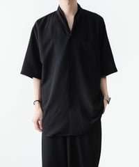 DRAPE COLLAR SHIRTS 00(BK)
