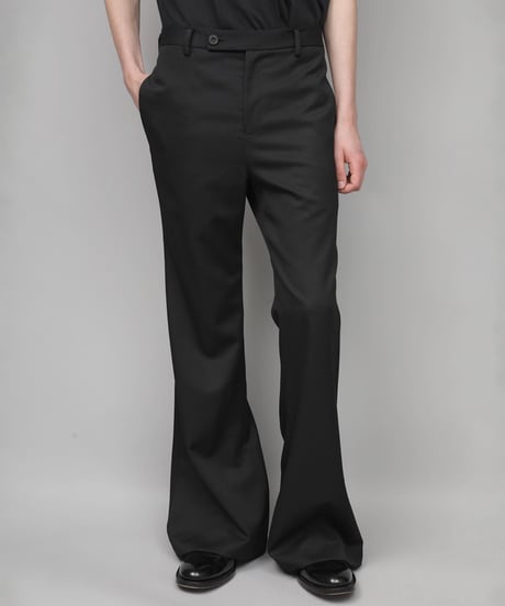 CLASSIC WOOL FLAIR PANTS/BLACK