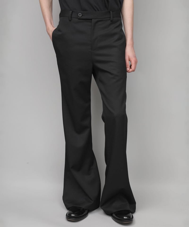 CLASSIC WOOL FLAIR PANTS/BLACK | ato onlinestore