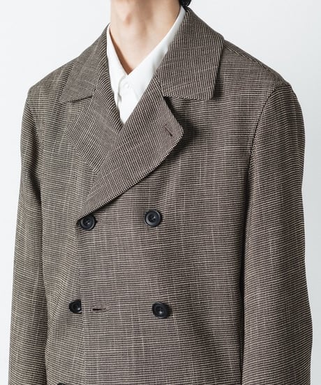 DOUBLE BREASTED TRIXION JACKET/BEIGE