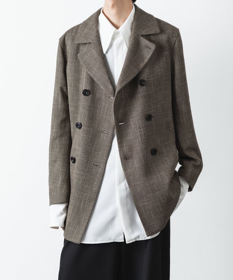 DOUBLE BREASTED TRIXION JACKET/BEIGE