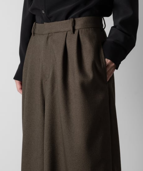 LANATEC WIDE PANTS / KHAKI