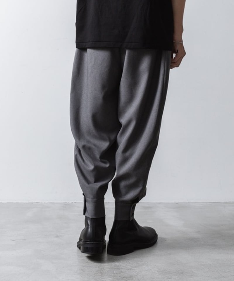 RECYCLE POLYESTER CUFFS PANTS/GRAY | ato AOYAMA