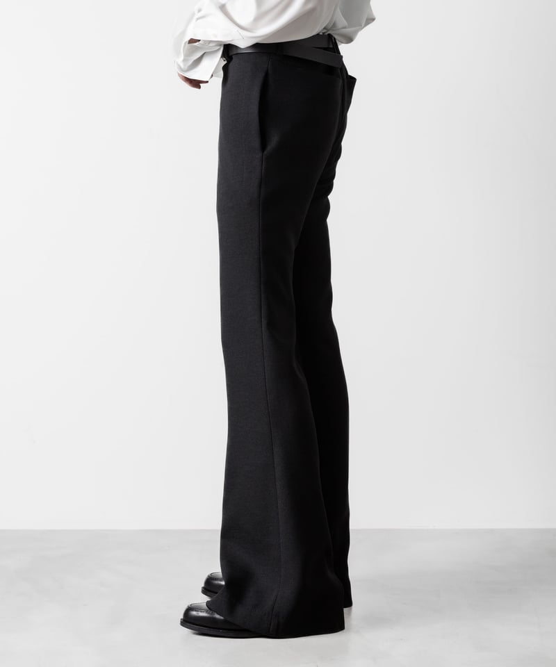 パンツ sublations tweed flare trouser SLUB TWEED FLAIR PANTS/BLACK | ato AOYAMA