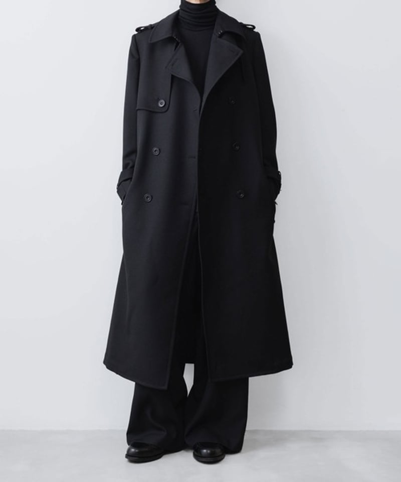 NEW WOOL TRENCH COAT/BLACK | ato AOYAMA